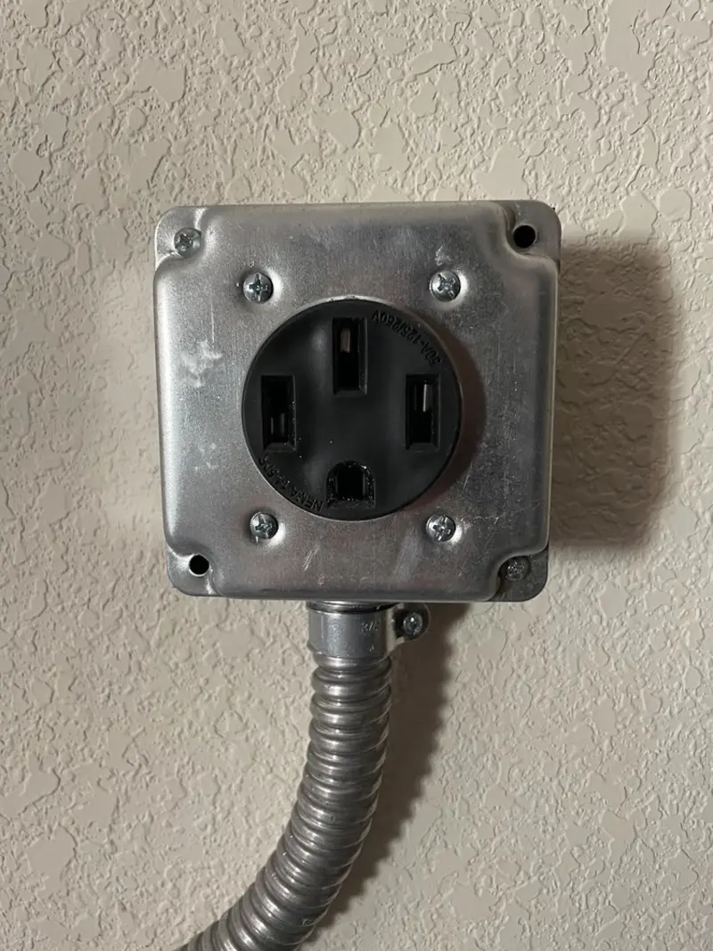 NEMA 14-50 outlet installed for Smart Home Electrical in Bucyrus